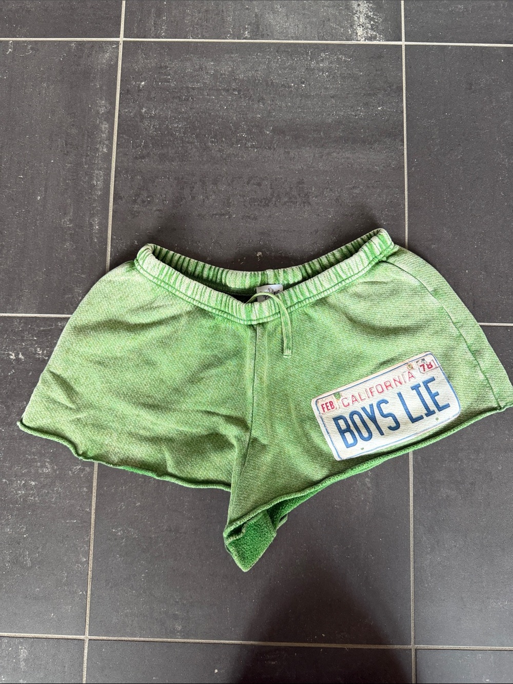 Boys Lie Light Green Women's Athletic Lounge Shorts